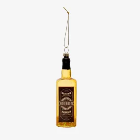 Glass Bourbon Bottle Ornament