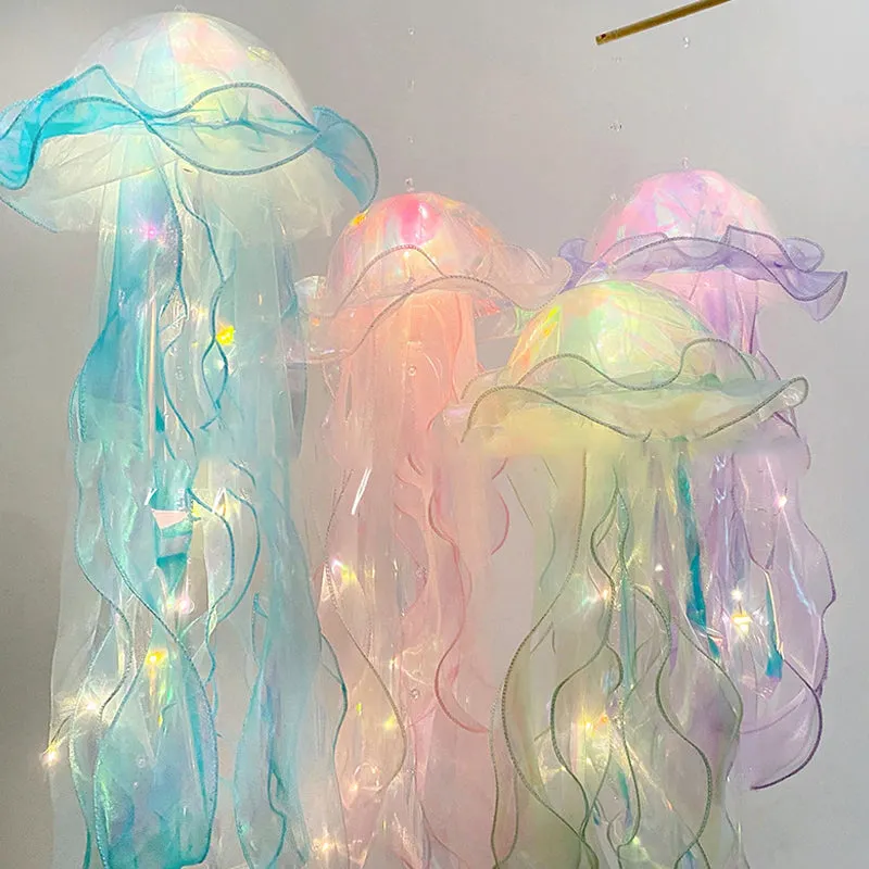 Hanging Jellyfish LED Decorative Lamp DIY Party Backdrop Decor