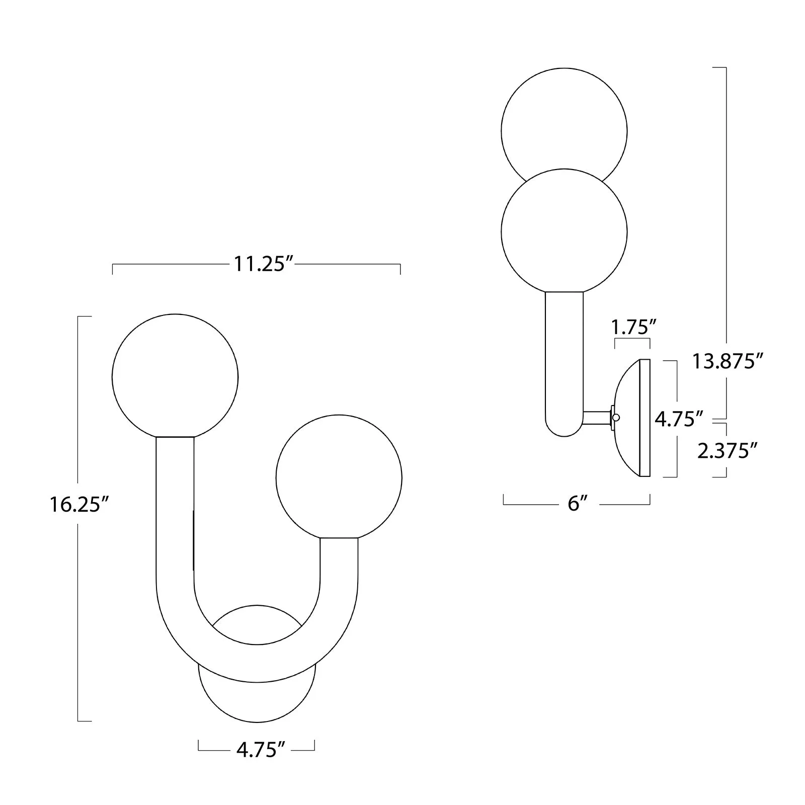 Happy Outdoor Sconce (Right)