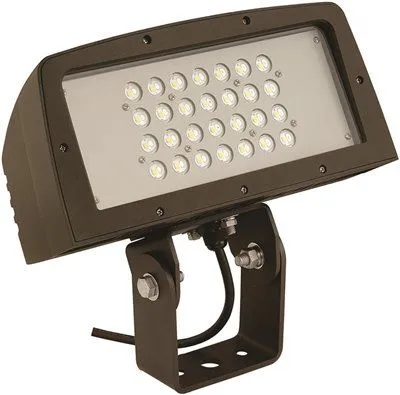 Hubbell Lighting Led Outdoor Decorative Floodlight 100-Watts 5000K Wide Flood 8054 Lumens Yoke Mount 120-277 Volts