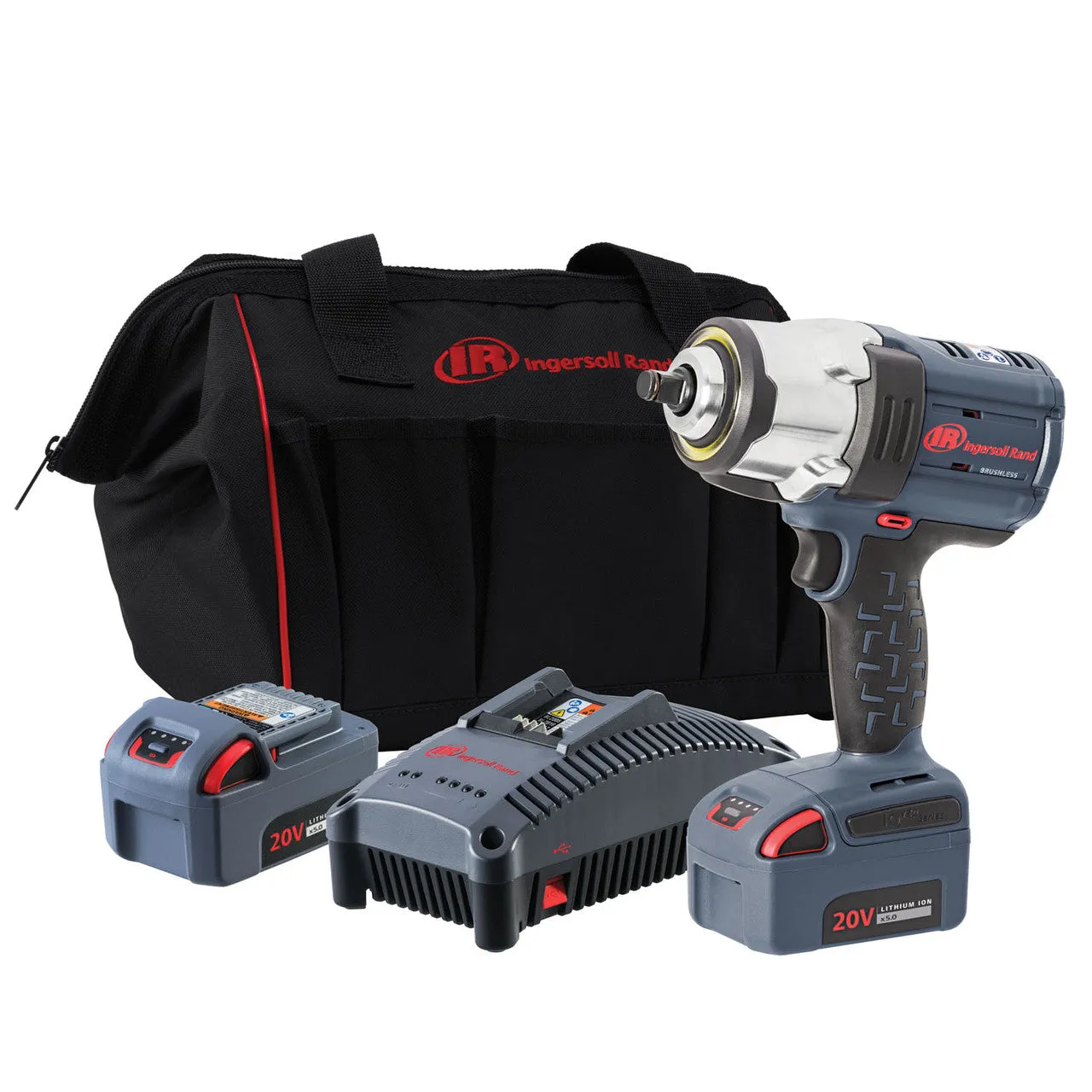 Ingersoll Rand W7152-K22 1/2" High-Torque 20V Cordless Impact Wrench Kit