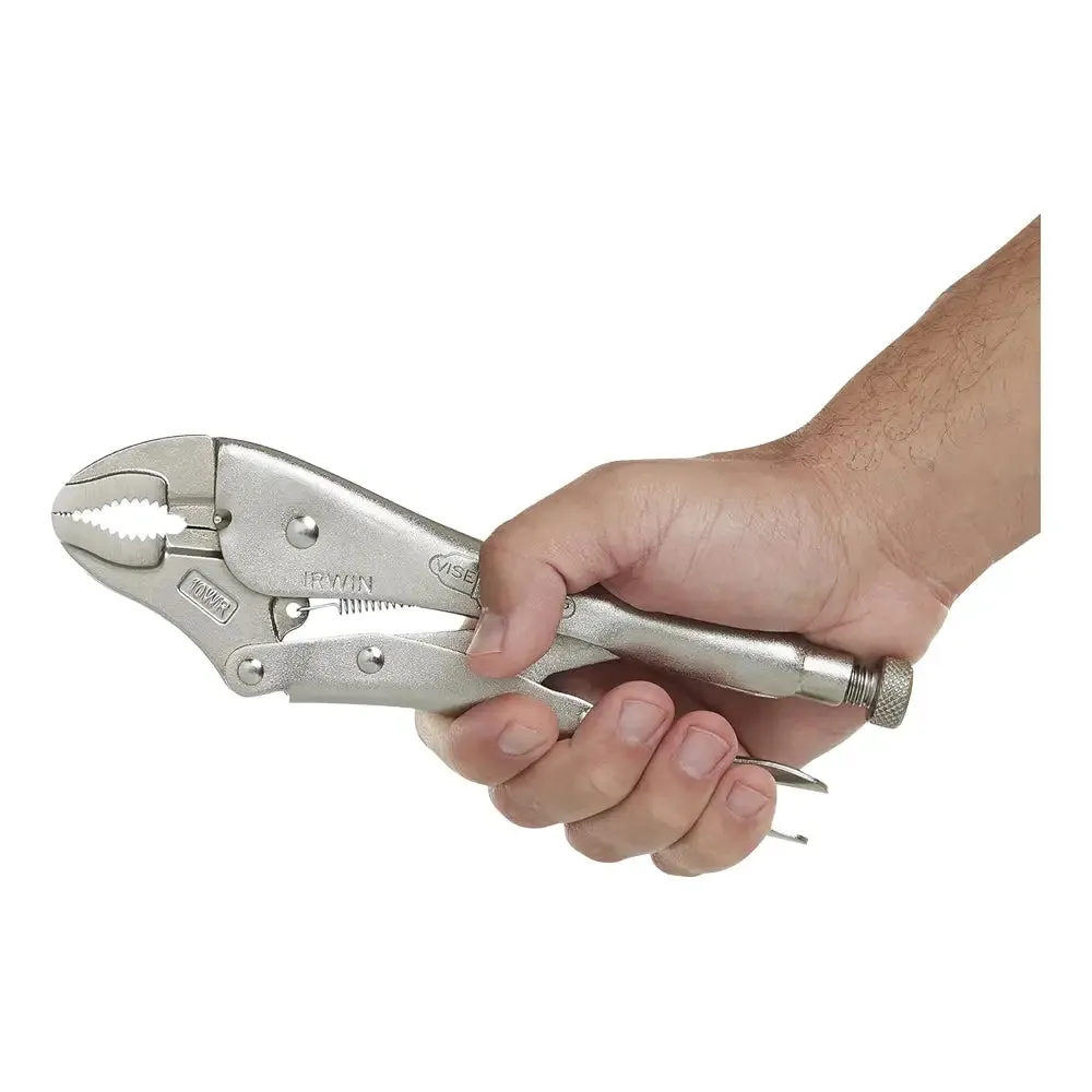 Irwin 10" Vise-Grip Original Locking Pliers w/ Wire Cutter, Curved Jaw - -10WR