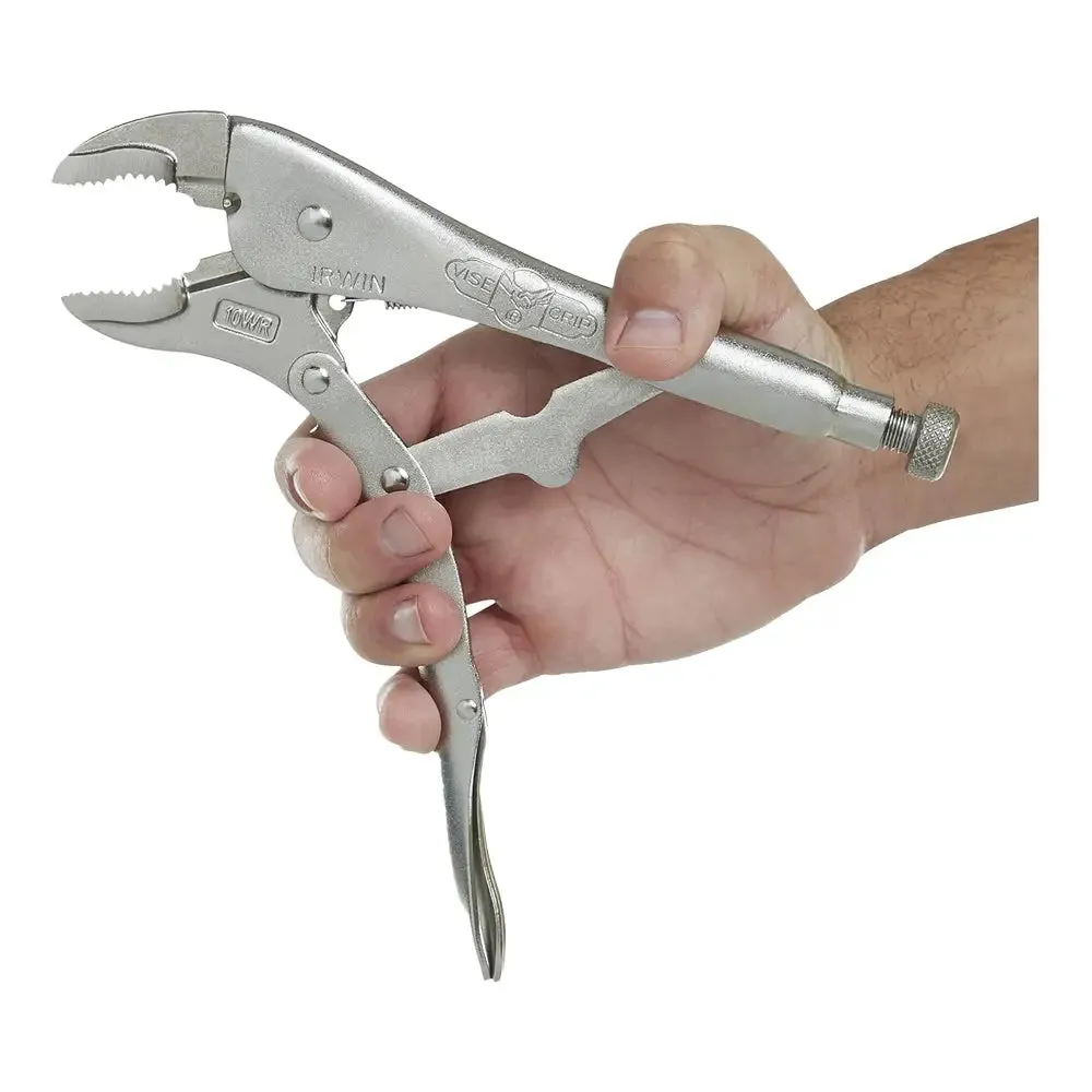 Irwin 10" Vise-Grip Original Locking Pliers w/ Wire Cutter, Curved Jaw - -10WR