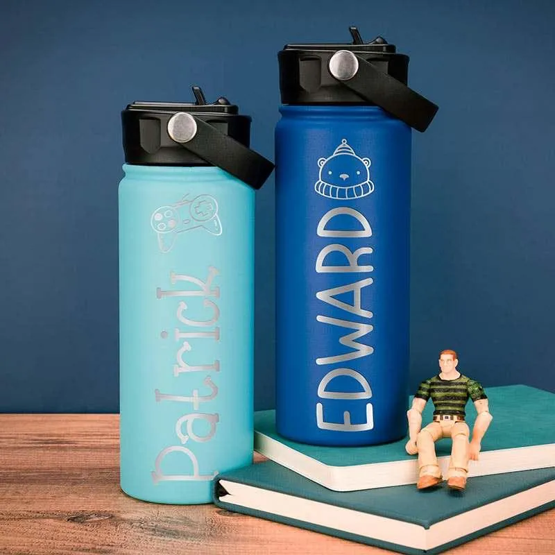 Kid's Water Bottle, Christmas Gift for Kids, Personalized Water Bottle