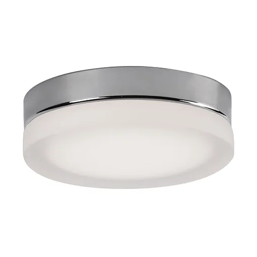 LED Flush Mount from the Bedford Collection in Chrome/Frosted Finish by Kuzco Lighting