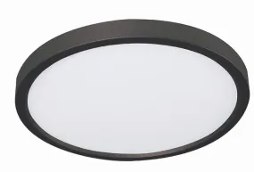 LED Flush Mount from the Edge Round Collection in Black Finish by AFX Lighting