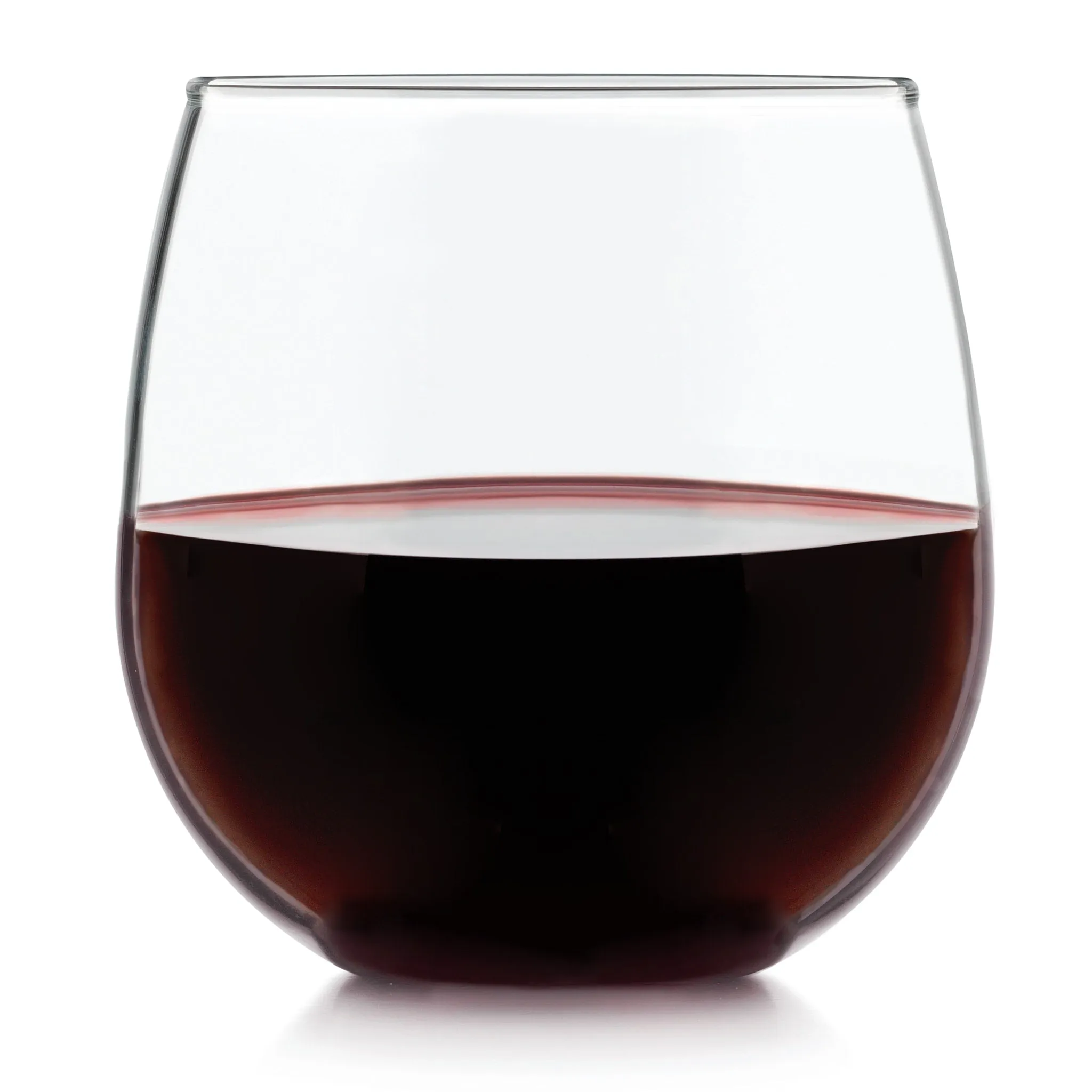 Libbey Stemless Red Wine Glasses, 16.75 ounce, Set of 8