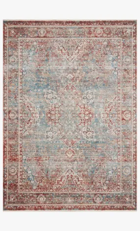 Magnolia Home x Loloi Elise Rug - Sky Red