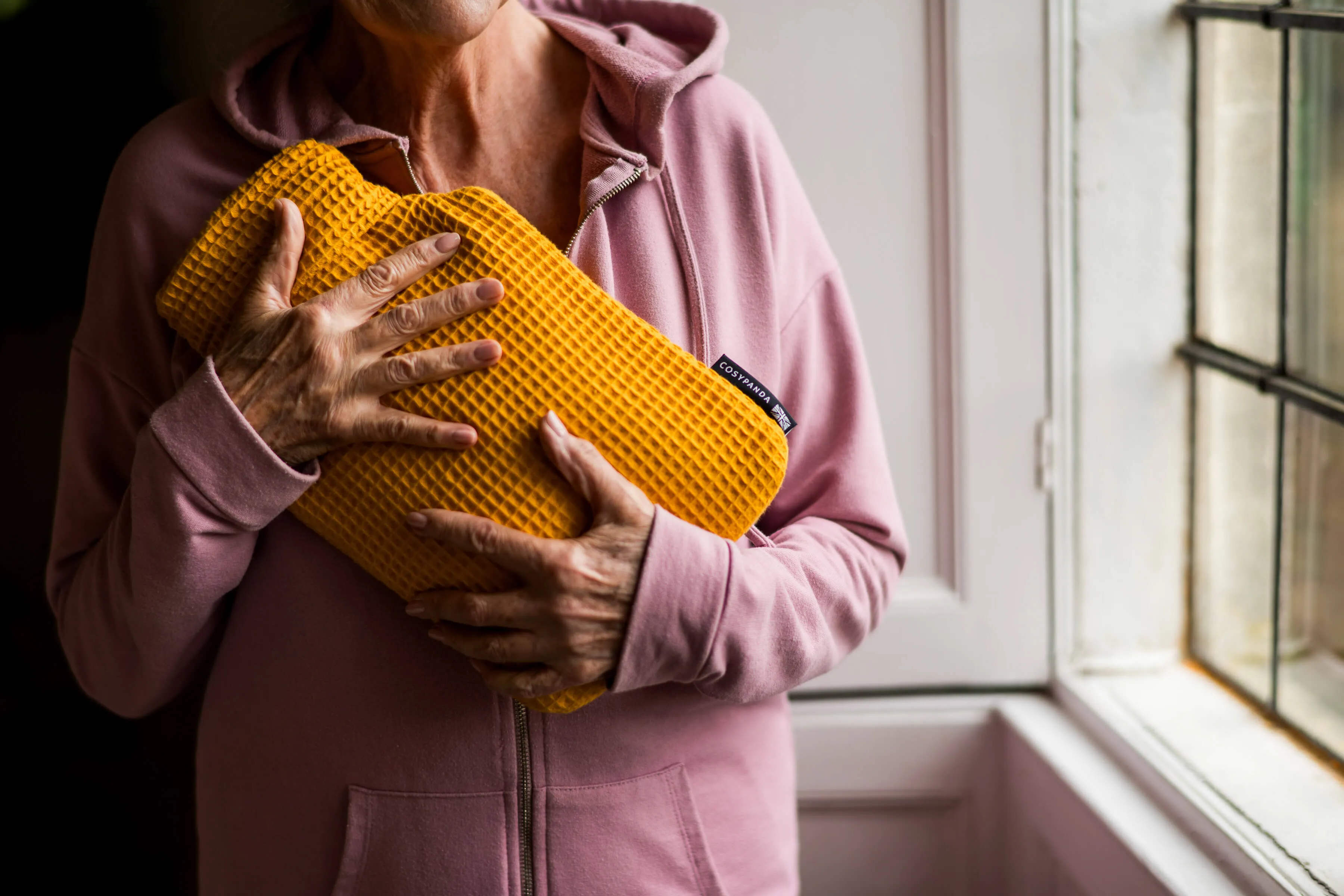 Majestic Mustard 2 Litre Waffle Hot Water Bottle