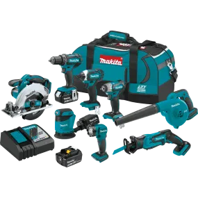 Makita XT801X1 18V LXT Lithium-Ion Cordless 8_Pc Combo Kit