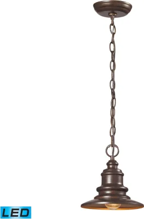 Marina 1 Light Outdoor Led Pendent In Hazelnut Bronze