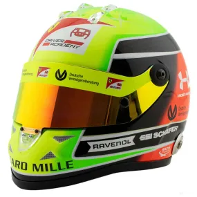 Mick Schumacher Mini Helmet Test Drive Abu Dhabi, 1:2 scale, Green, 2020