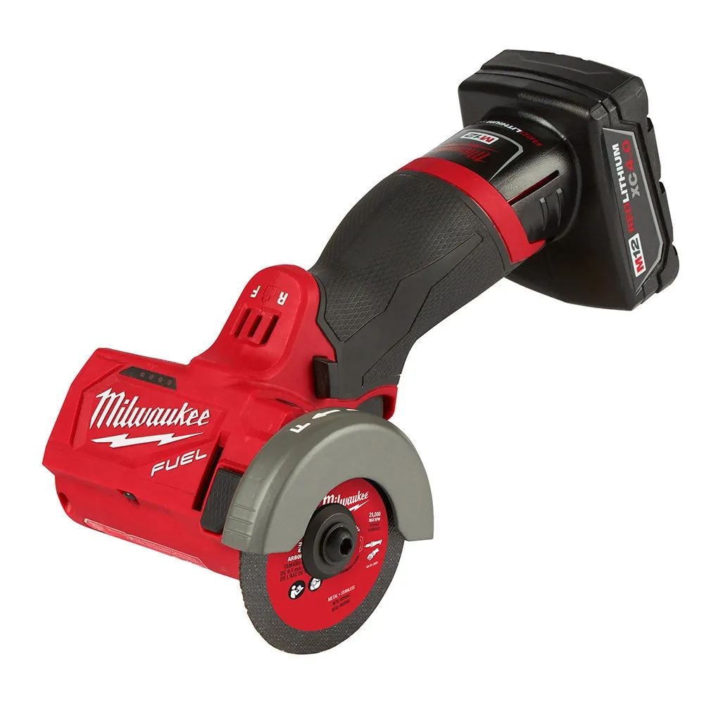 Milwaukee 2522-21xc M12 FUEL 3" Compact Cut Off Saw w/ Battery, Case, Charger