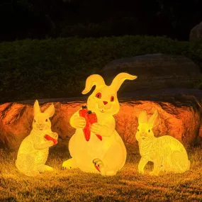 Modern Plexiglass Rabbit 1-Light Outdoor Landscape Light