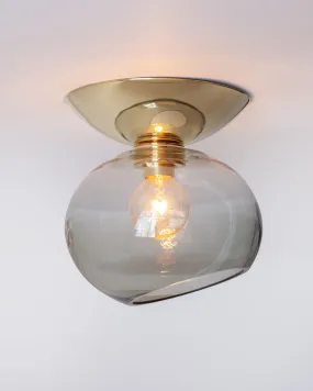 Moderne Flush Mount with Dollop Glass