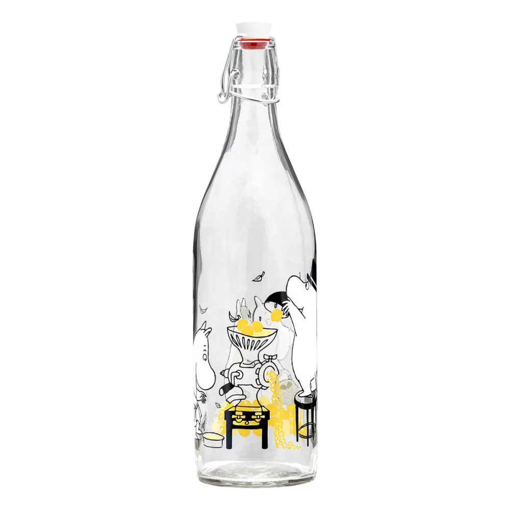 Moomin Glass Bottle 1 L Fruits