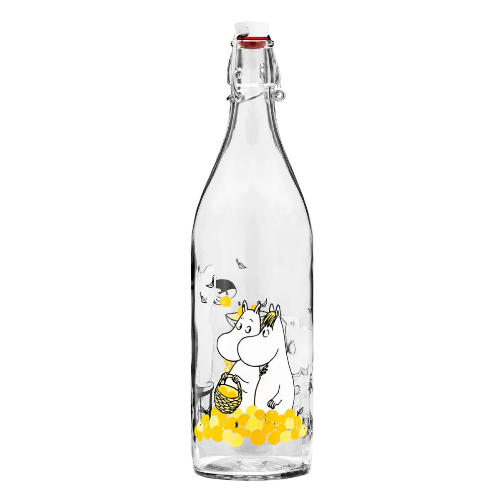 Moomin Glass Bottle 1 L Fruits