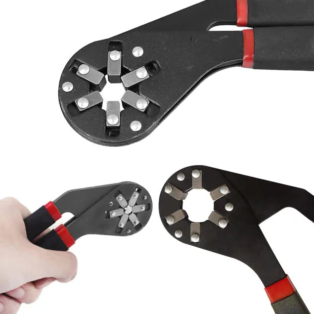 Multi-Function Hexagon Universal Wrench Adjustable Bionic Plier Spanner Repair Hand Tool (Small) Single Sided Bionic Wrench Household Repairing Wrench Hand Tool