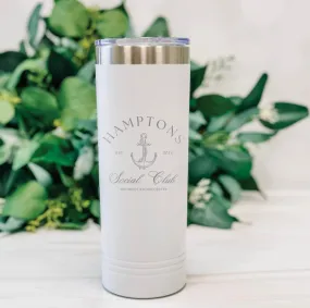 Nautical Social Club Bachelorette Party Personalized Tumbler