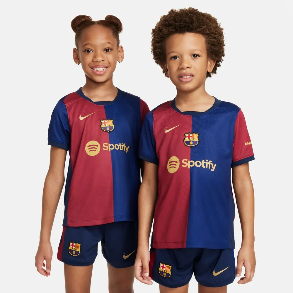 Nike Barcelona 2024/25 Home Little Kids Mini Kit