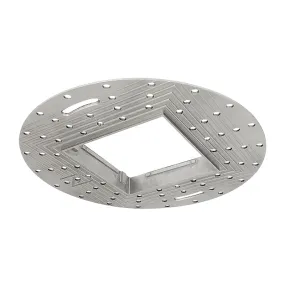 Nora NIO-TLMR-4PS Square Trimless Mud Ring for 4" Iolite PLUS Round Trimless