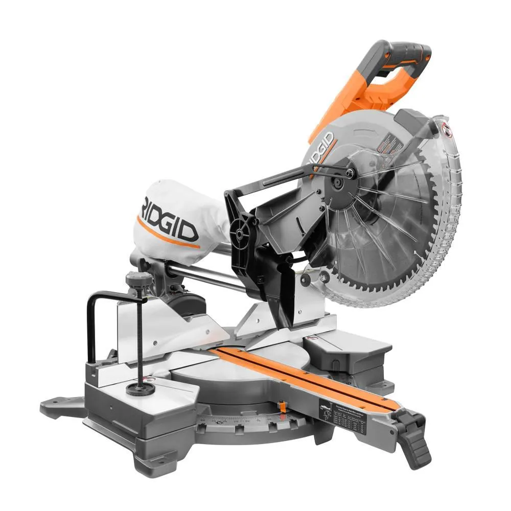 Open Box -  RIDGID R4222 15 Amp Corded 12 in. Dual Bevel Sliding Miter Saw