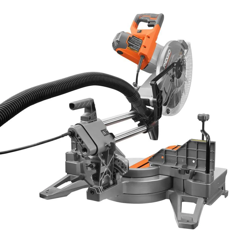 Open Box -  RIDGID R4222 15 Amp Corded 12 in. Dual Bevel Sliding Miter Saw