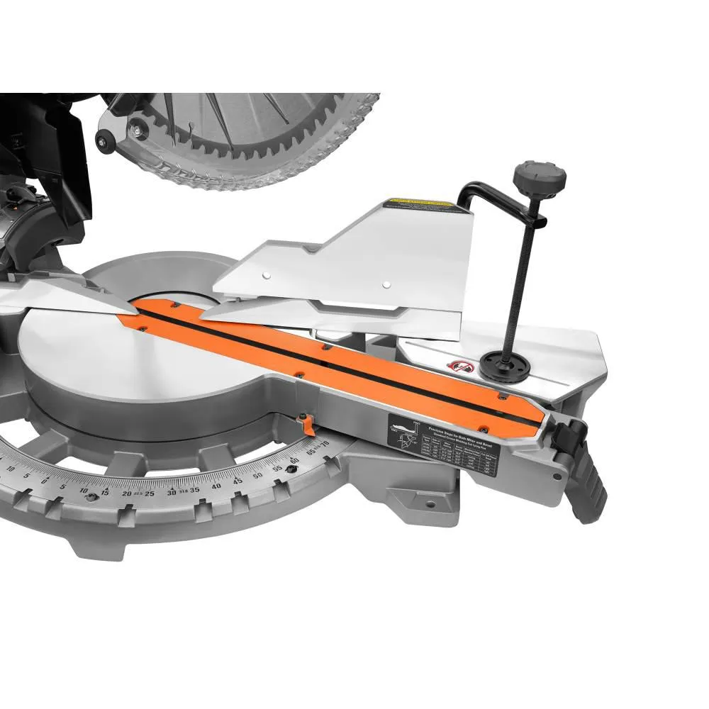 Open Box -  RIDGID R4222 15 Amp Corded 12 in. Dual Bevel Sliding Miter Saw