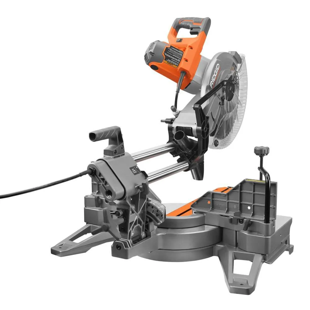 Open Box -  RIDGID R4222 15 Amp Corded 12 in. Dual Bevel Sliding Miter Saw