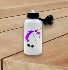 Personalised Unicorn Water Bottle