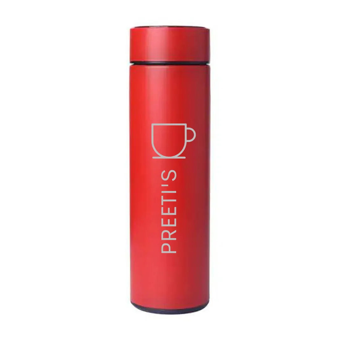 Personalized Thermos Bottle for Coffee With Temperature Display Engraved Name -Tea Cup