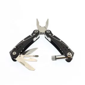 Popular keyring combination pliers camping folding multitool plier with LED flashlight