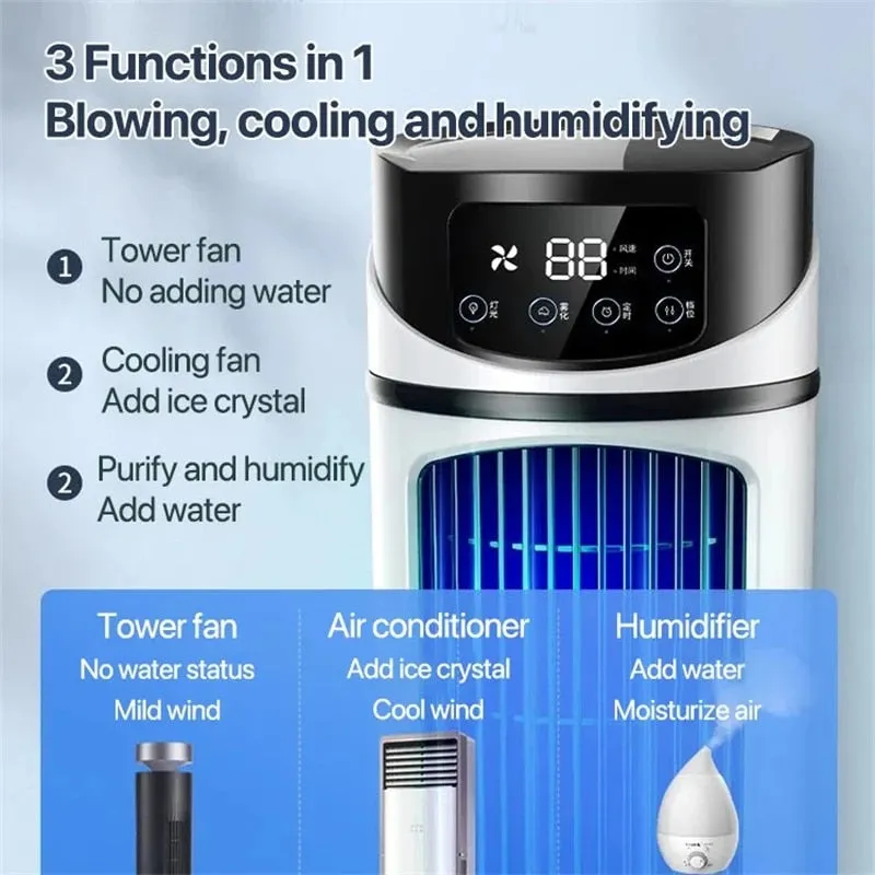 Portable Mini Air Conditioner Air Cooler Fan Water Cooling Fan Air Conditioning air cooler For Office Mobile Air Conditioner