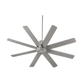 PROXIMA 60" 8 BLADE TRANSITIONAL CEILING FAN- SATIN NICKEL