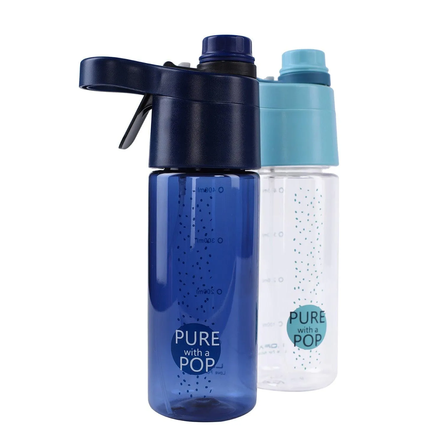 Pure with a Pop Water Bottle with Mist - 430 ML