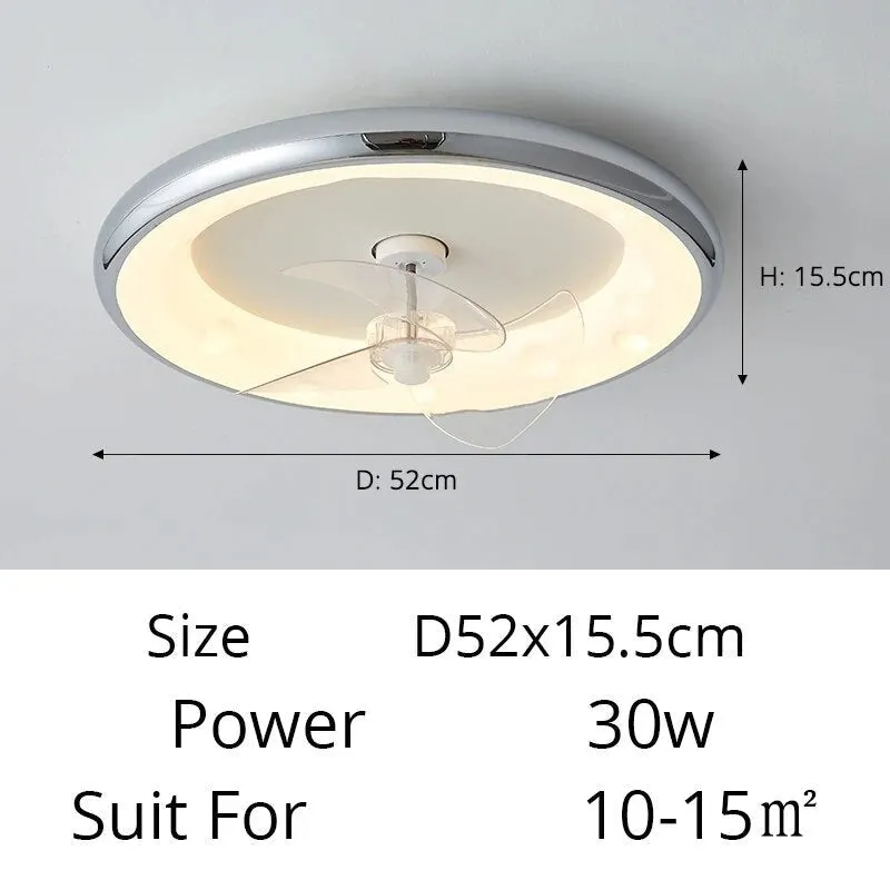 QIYI Karamin Modern LED Ceiling Fans Lamp Controller