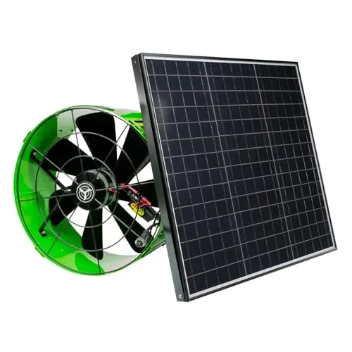 QuietCool 40 Watt Solar Powered Gable Mount Attic Fan