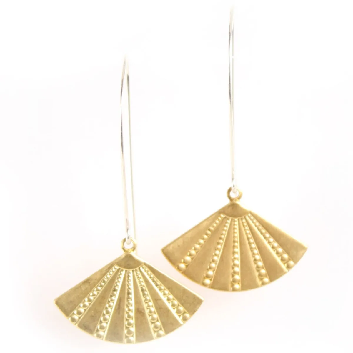 Recast Cutesy Deco Fan earrings