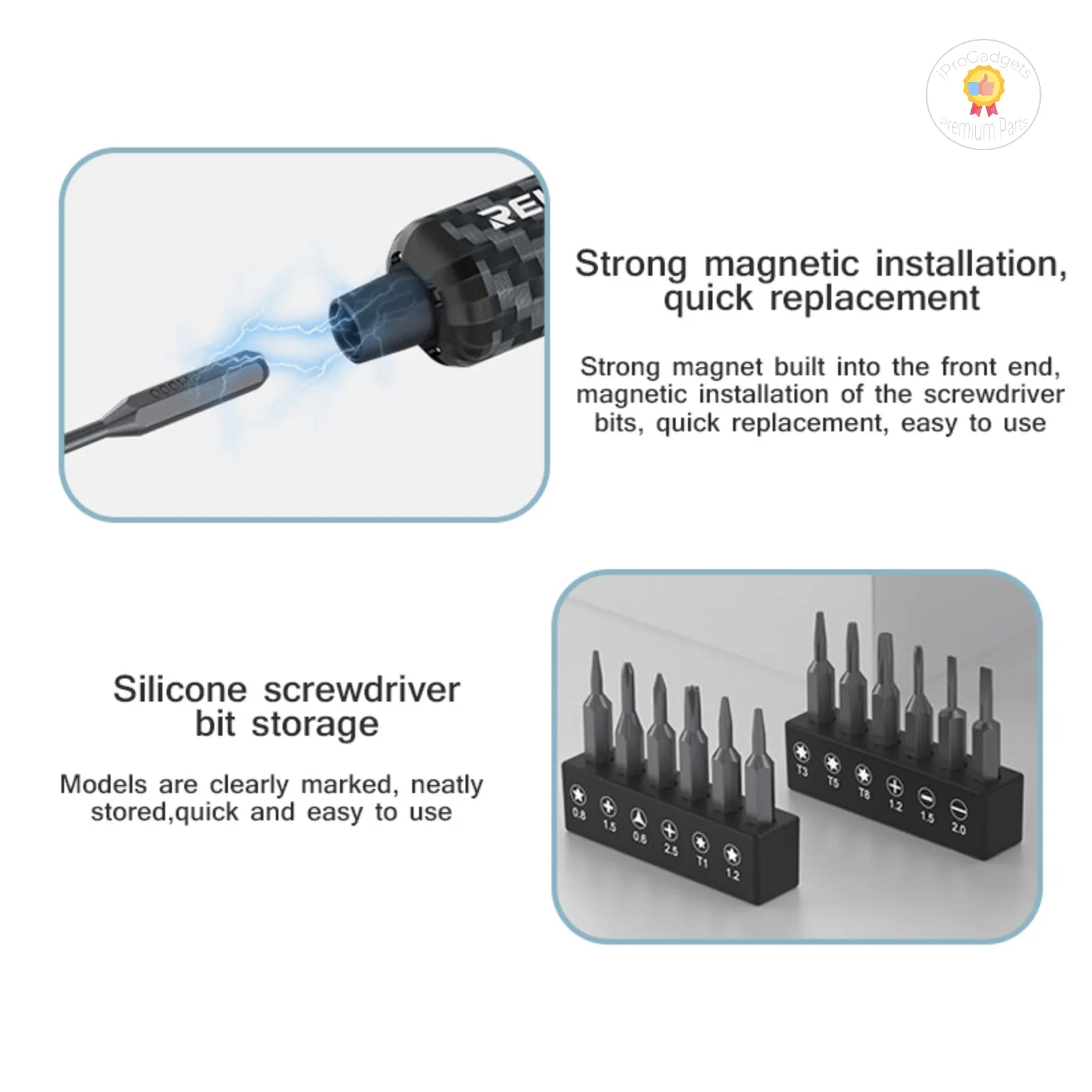 RELIFE E1 Electric Screwdriver Set Carbon Fiber