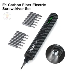 RELIFE E1 Electric Screwdriver Set Carbon Fiber