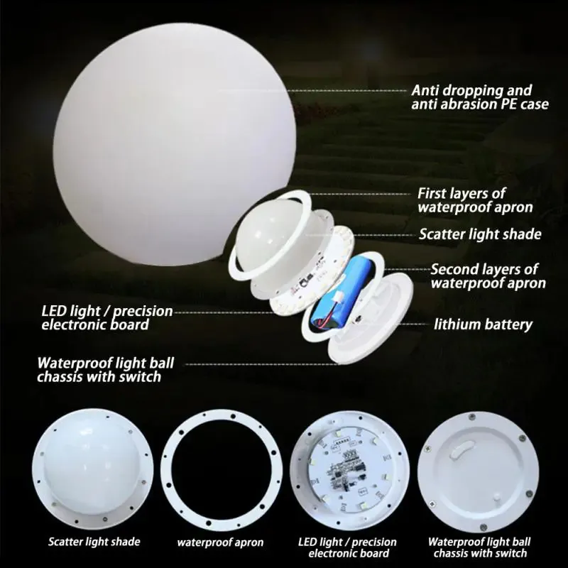 Remote Controlled Outdoors Floating Lamp