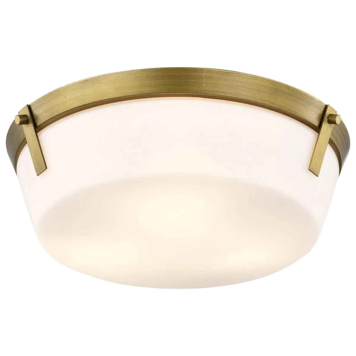 Rowen 15 in. 3 lights Flush Mount Light Natural Brass Finish