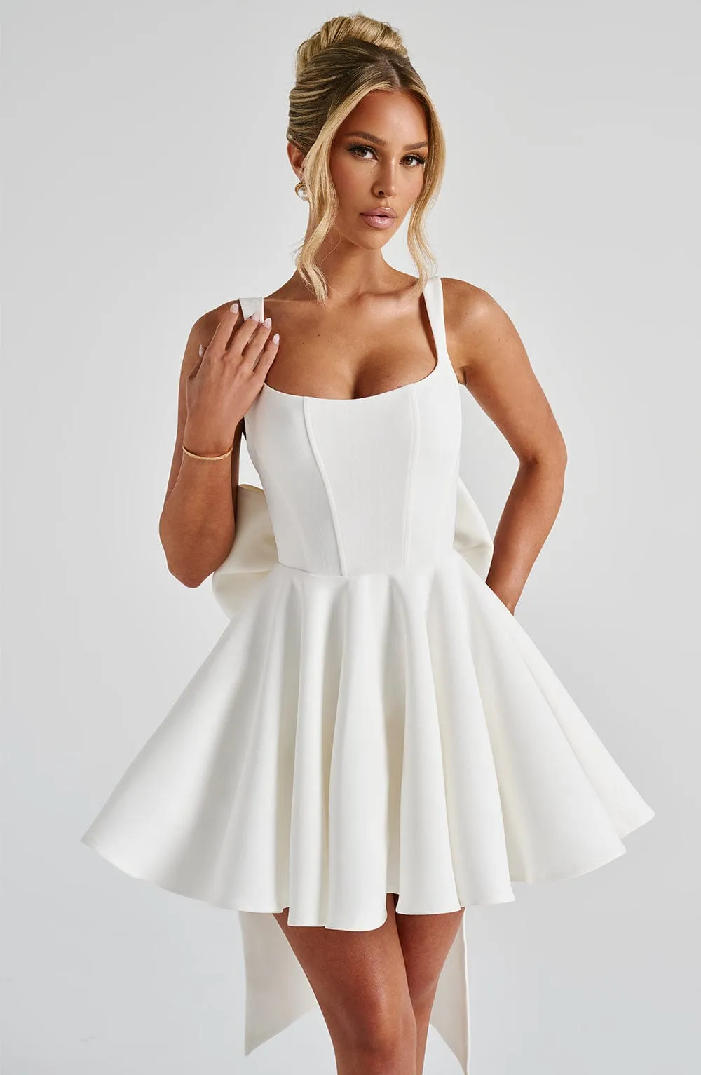 Rue Mini Dress - Ivory