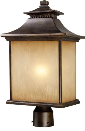 San Gabriel 1 Light Outdoor Post Lamp In Hazelnut Bronze