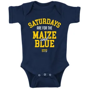 Saturdays Baby Apparel for Michigan College Fans (NB-7T)