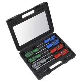 Sealey S0923 Screwdriver Set with Carry-Case, 21 Pieces