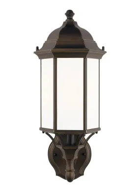 Sevier Collection - Medium One Light Uplight Outdoor Wall Lantern | Finish: Antique Bronze - 8838701-71