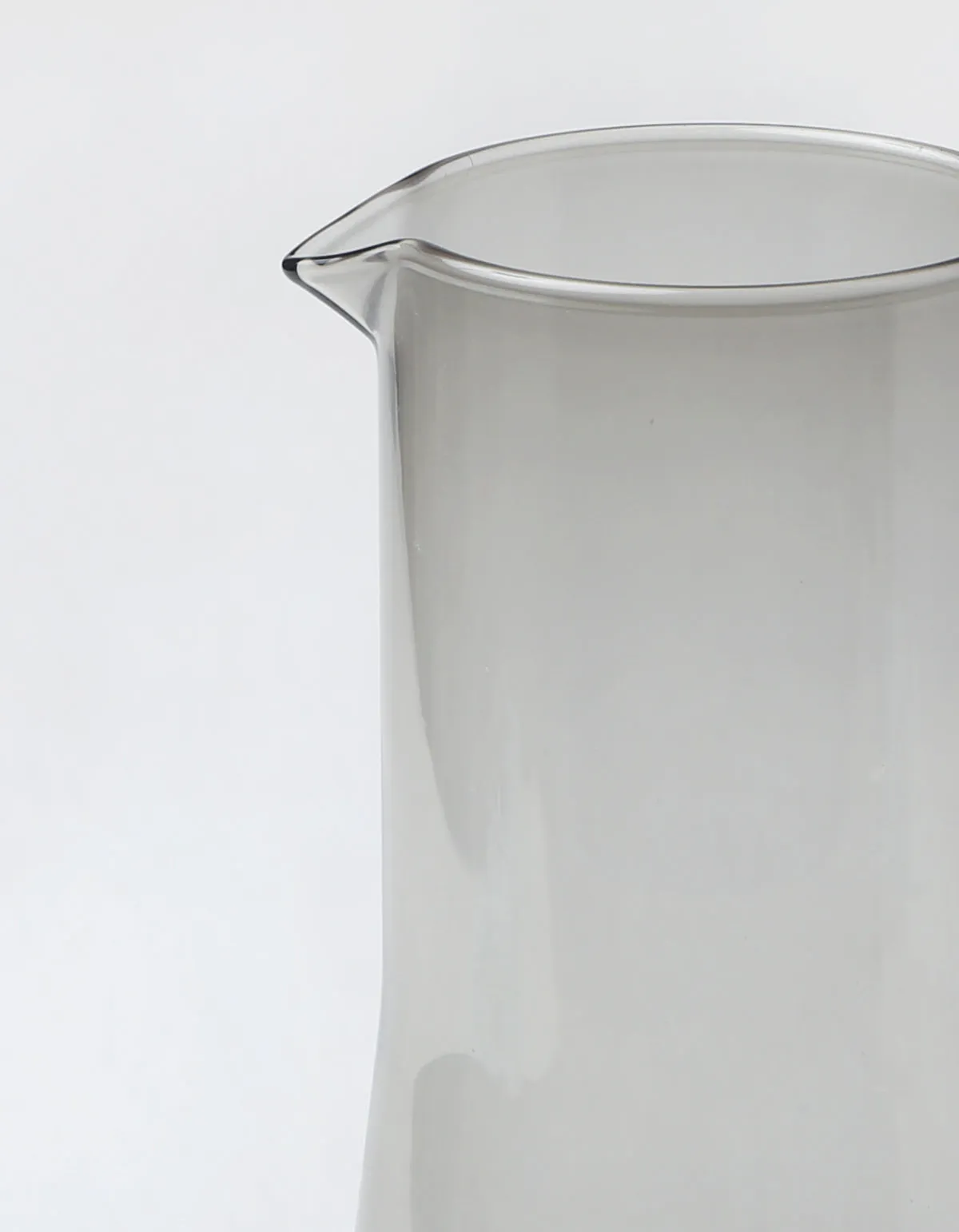 Smoke Glass Mid Century Water Pitcher