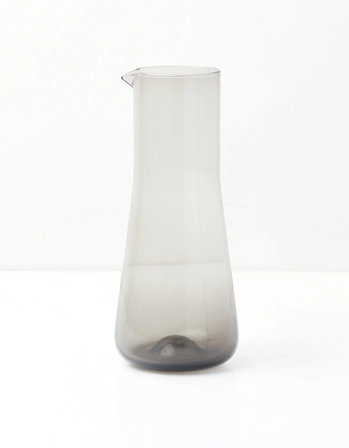 Smoke Glass Mid Century Water Pitcher