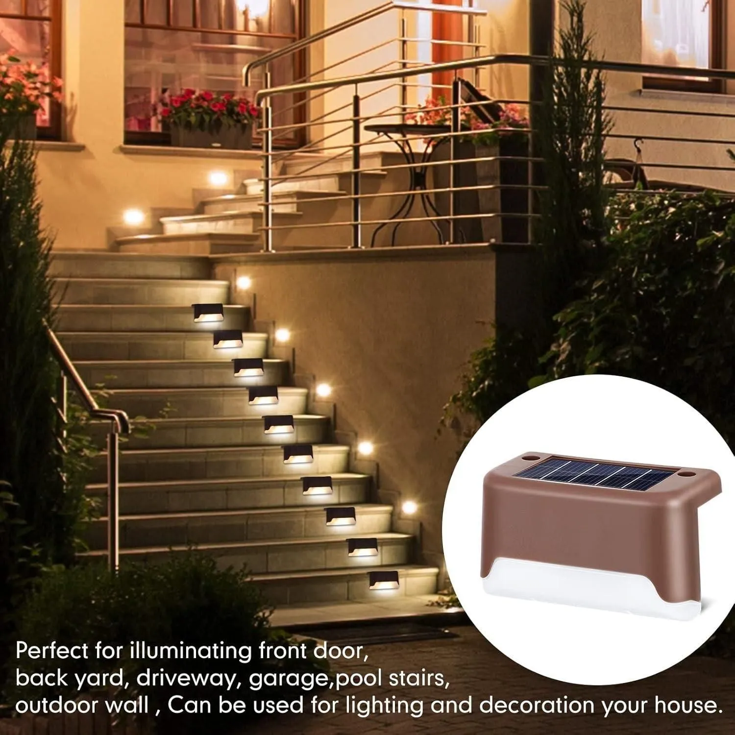 Solar Lights Outdoor - Pack of 4 and pack of 8